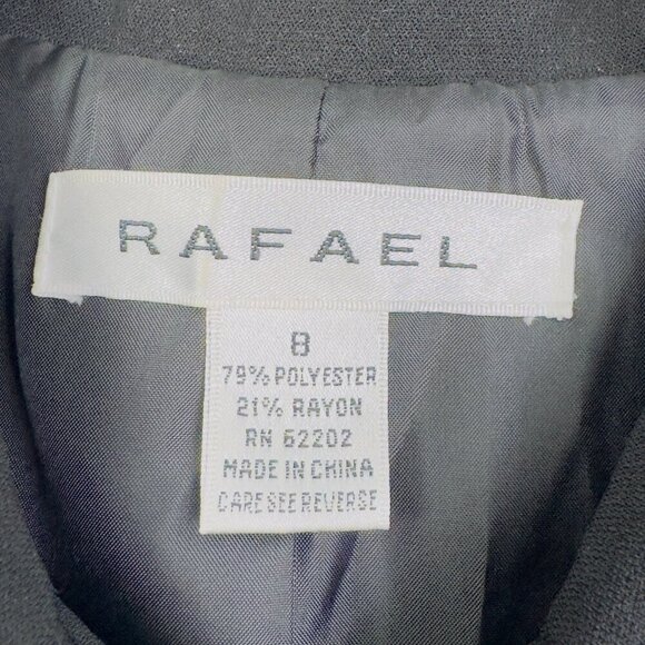 Rafael Animal/Zebra/Tiger Print Rayon Blend Full Front Zip Jacket Women's Size 8 - Picture 4 of 5